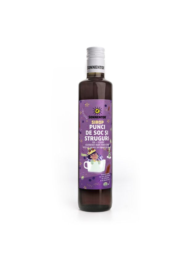 Sirop Punci Fructe de Soc și Struguri